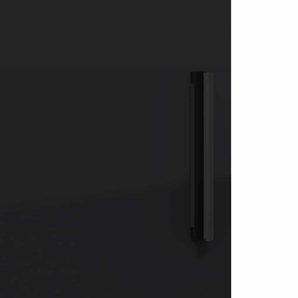 Badezimmermöbel-Set 3 stk. Schwarz 61 x 35 x 64 cm