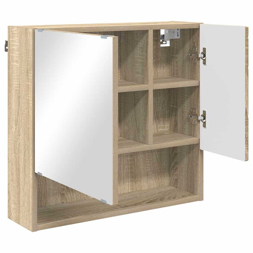 Badezimmermöbel-Set 3 stk. Sonoma-Eiche 61 x 35 x 64 cm