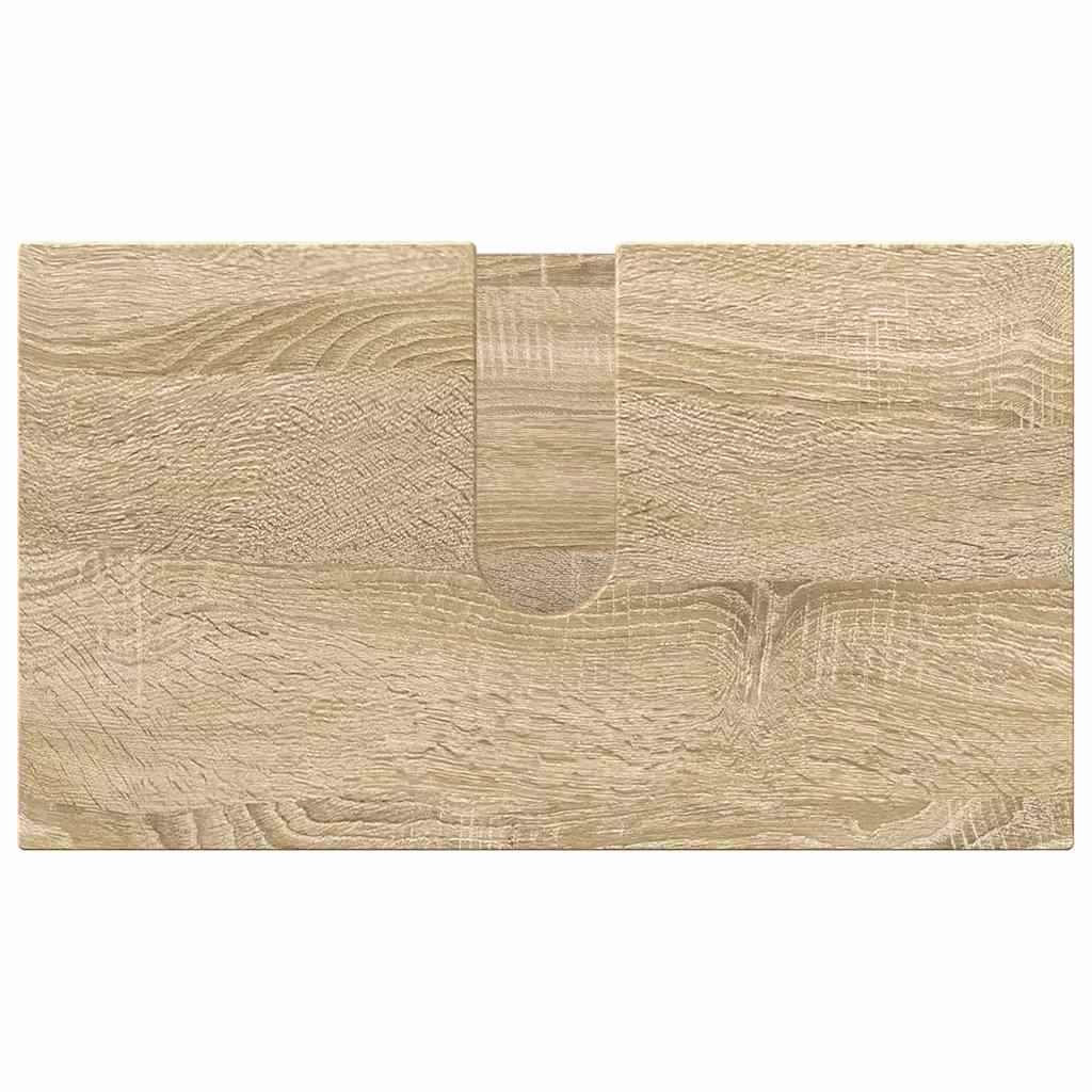 Badezimmermöbel-Set 3 stk. Sonoma-Eiche 61 x 35 x 64 cm