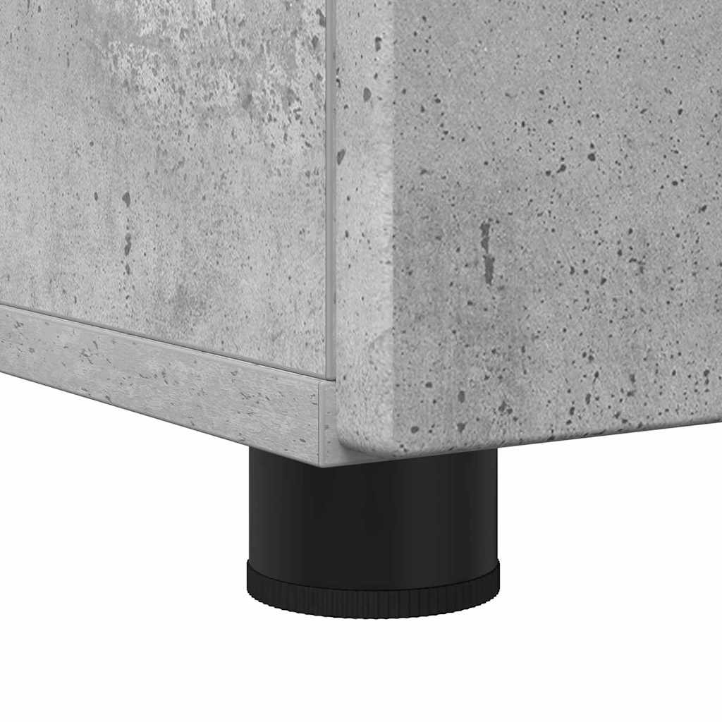 Badezimmermöbel-Set 3 stk. Beton Grau 61 x 35 x 64 cm
