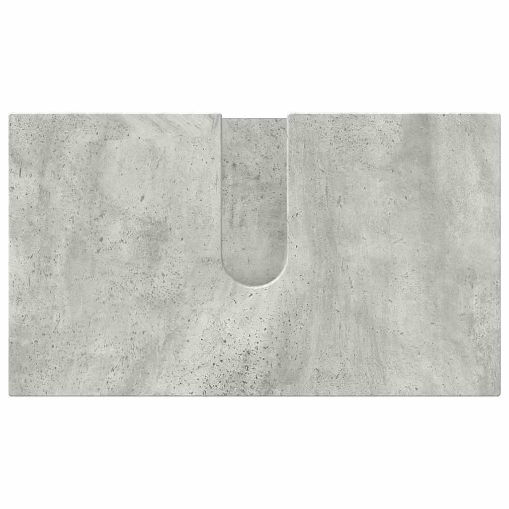 Badezimmermöbel-Set 3 stk. Beton Grau 61 x 35 x 64 cm