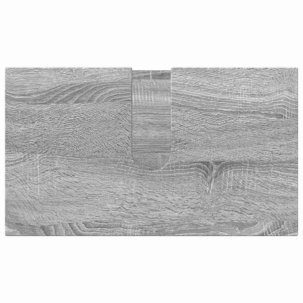 Badezimmermöbel-Set 3 stk. Graues Sonoma 61 x 35 x 64 cm