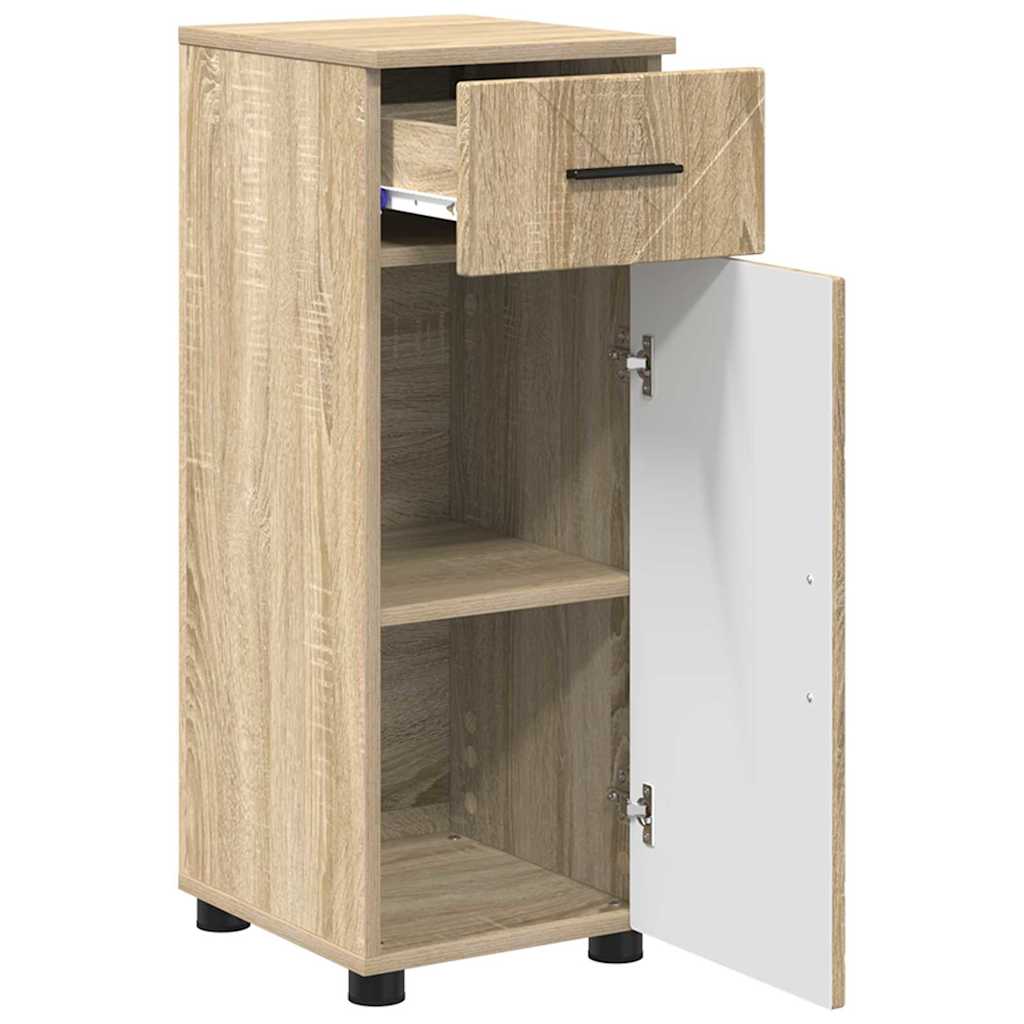 Badezimmermöbel-Set 3 stk. Sonoma-Eiche 61 x 35 x 64 cm