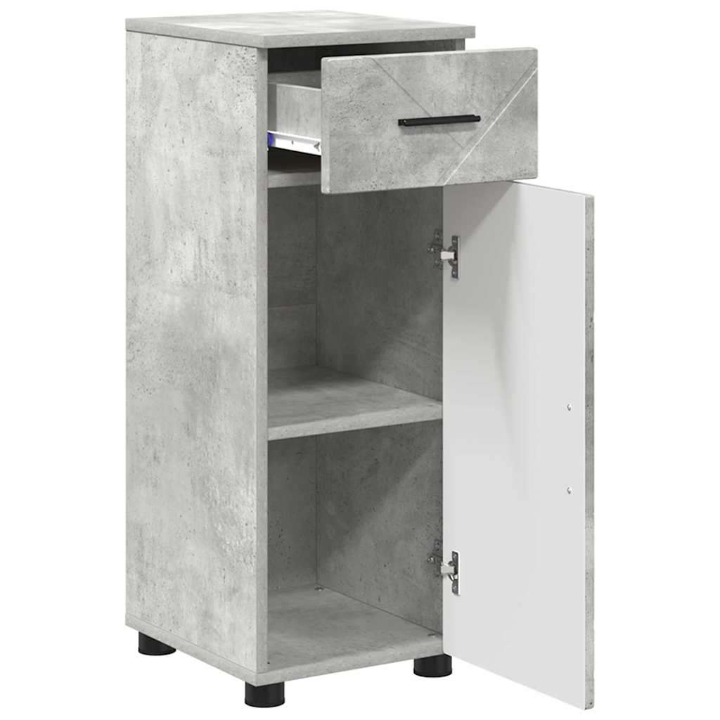 Badezimmermöbel-Set 3 stk. Beton Grau 61 x 35 x 64 cm