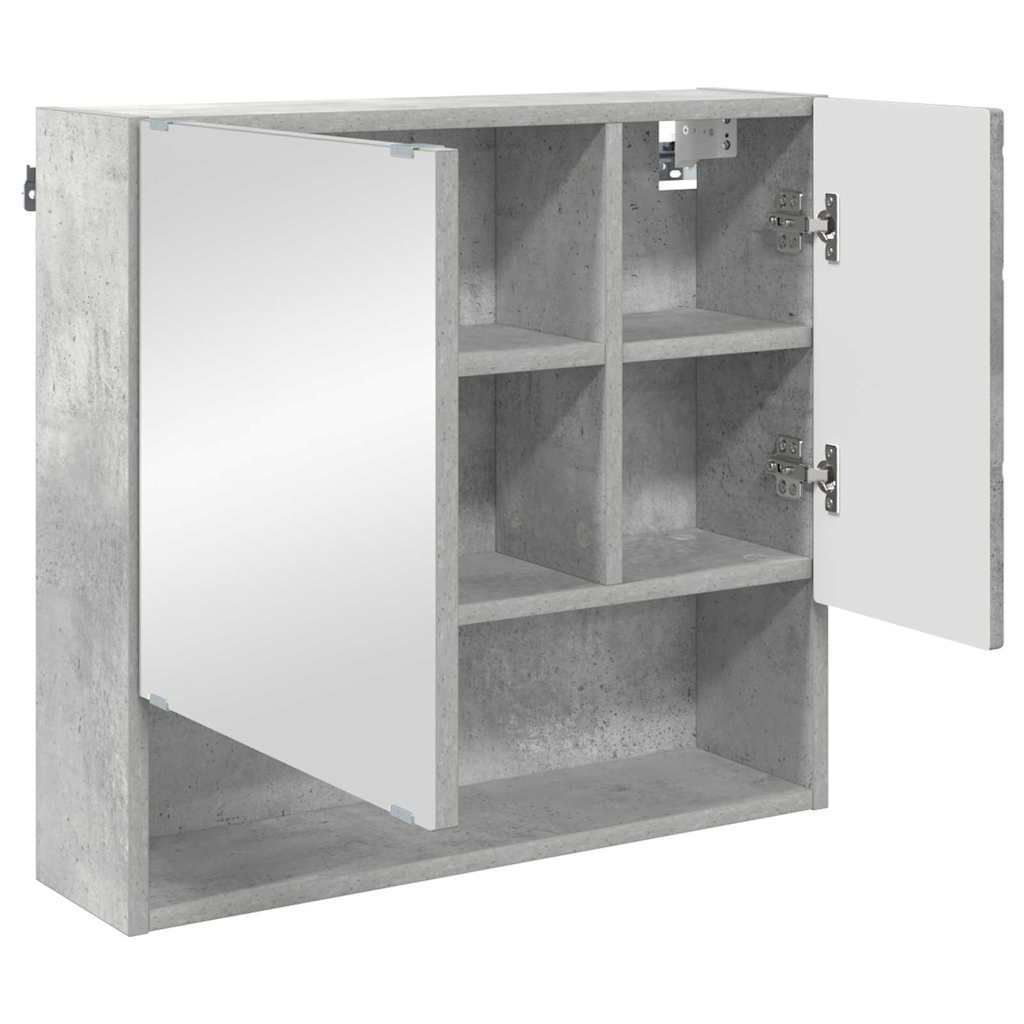 Badezimmermöbel-Set 3 stk. Beton Grau 61 x 35 x 64 cm