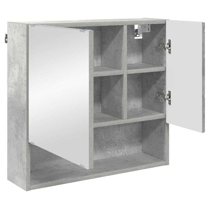 Badezimmermöbel-Set 3 stk. Beton Grau 61 x 35 x 64 cm
