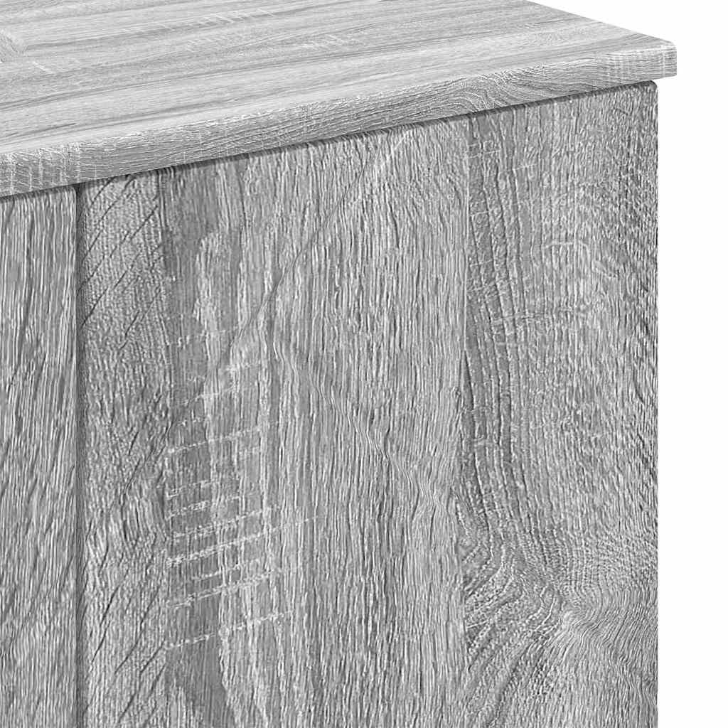 Badezimmermöbel-Set 3 stk. Graues Sonoma 61 x 35 x 64 cm