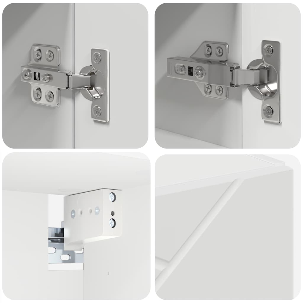 Badezimmermöbel-Set 4 stk. Weiß 61 x 35 x 64 cm