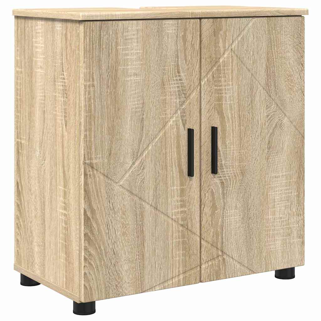 Badezimmermöbel-Set 4 stk. Sonoma-Eiche 61 x 35 x 64 cm