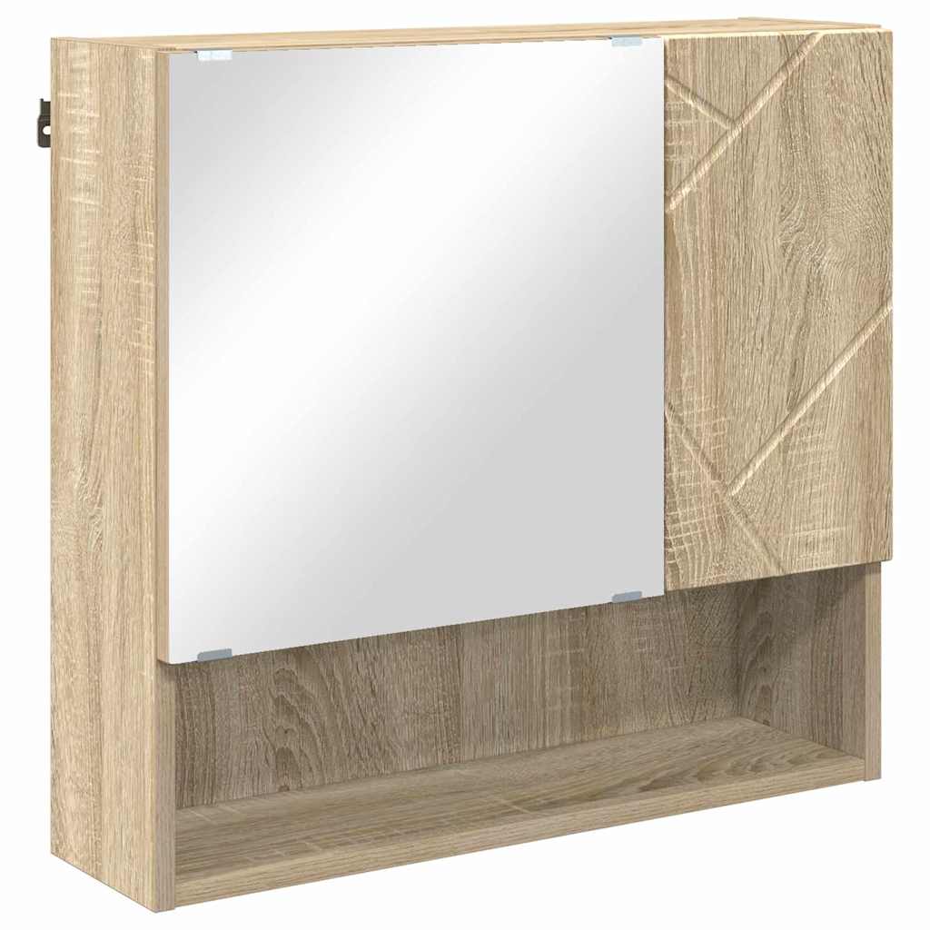 Badezimmermöbel-Set 4 stk. Sonoma-Eiche 61 x 35 x 64 cm
