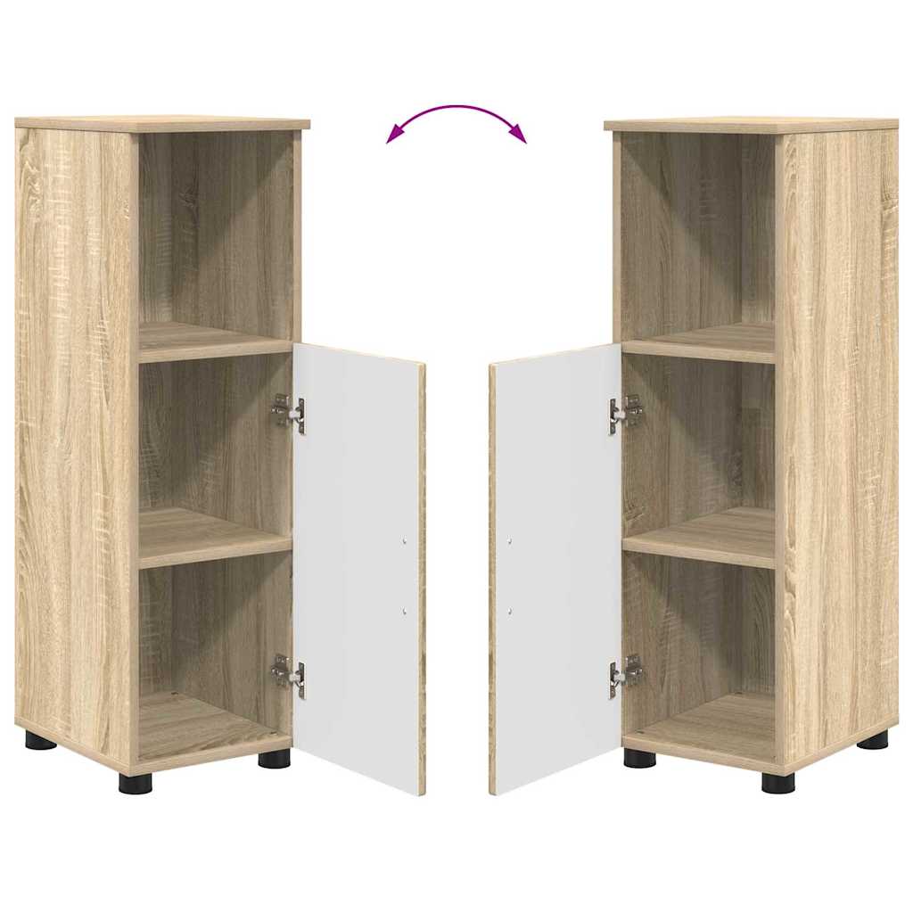 Badezimmermöbel-Set 4 stk. Sonoma-Eiche 61 x 35 x 64 cm