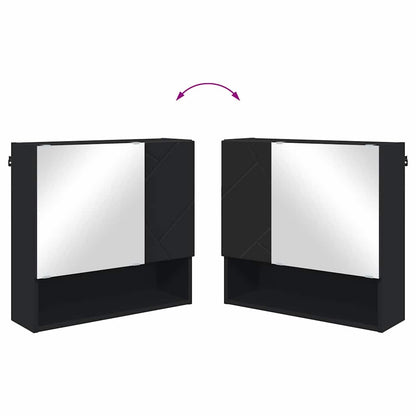 Badezimmermöbel-Set 4 stk. Schwarz 61 x 35 x 64 cm