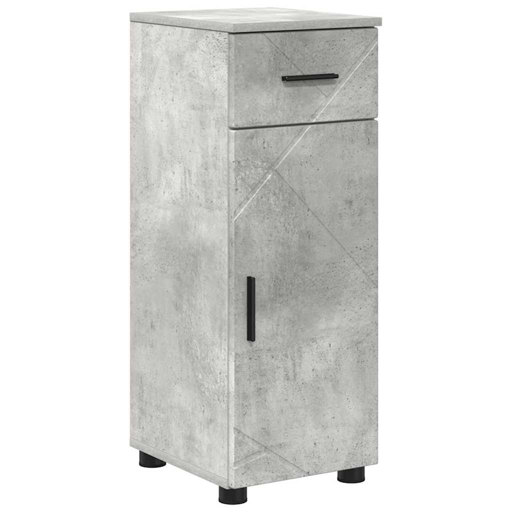 Badezimmermöbel-Set 4 stk. Beton Grau 61 x 35 x 64 cm