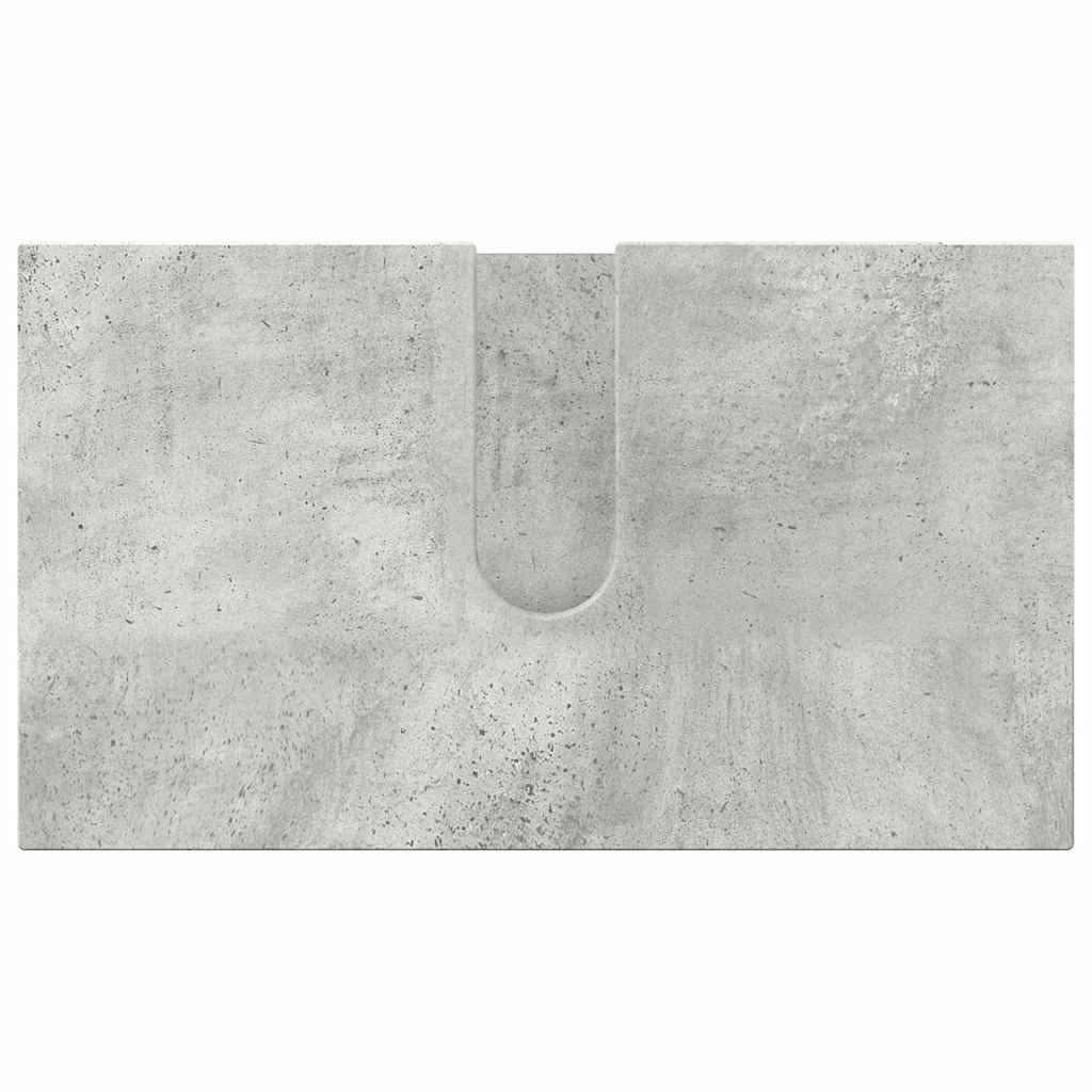 Badezimmermöbel-Set 4 stk. Beton Grau 61 x 35 x 64 cm