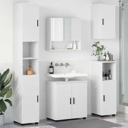 Badezimmermöbel-Set 5 stk. Weiß 61 x 35 x 64 cm