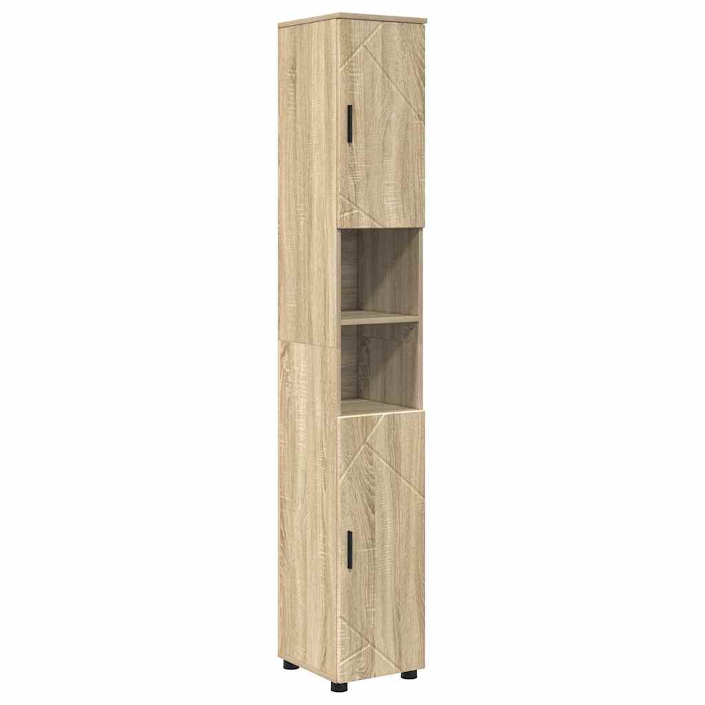 Badezimmermöbel-Set 5 stk. Sonoma-Eiche 61 x 35 x 64 cm