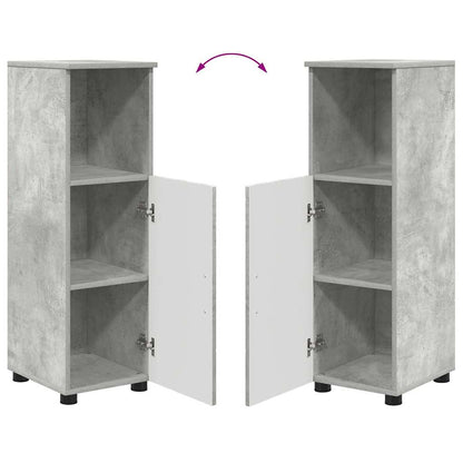 Badezimmermöbel-Set 5 stk. Betongrau 61 x 35 x 64 cm