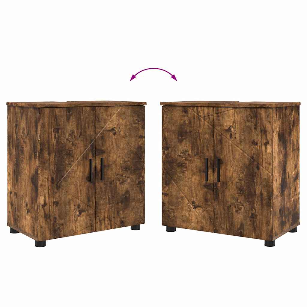 Badezimmermöbel-Set 5 stk. Räuchereiche 61 x 35 x 64 cm