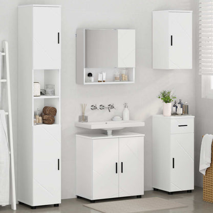Badezimmermöbel-Set 5 stk. Weiß 61 x 35 x 64 cm