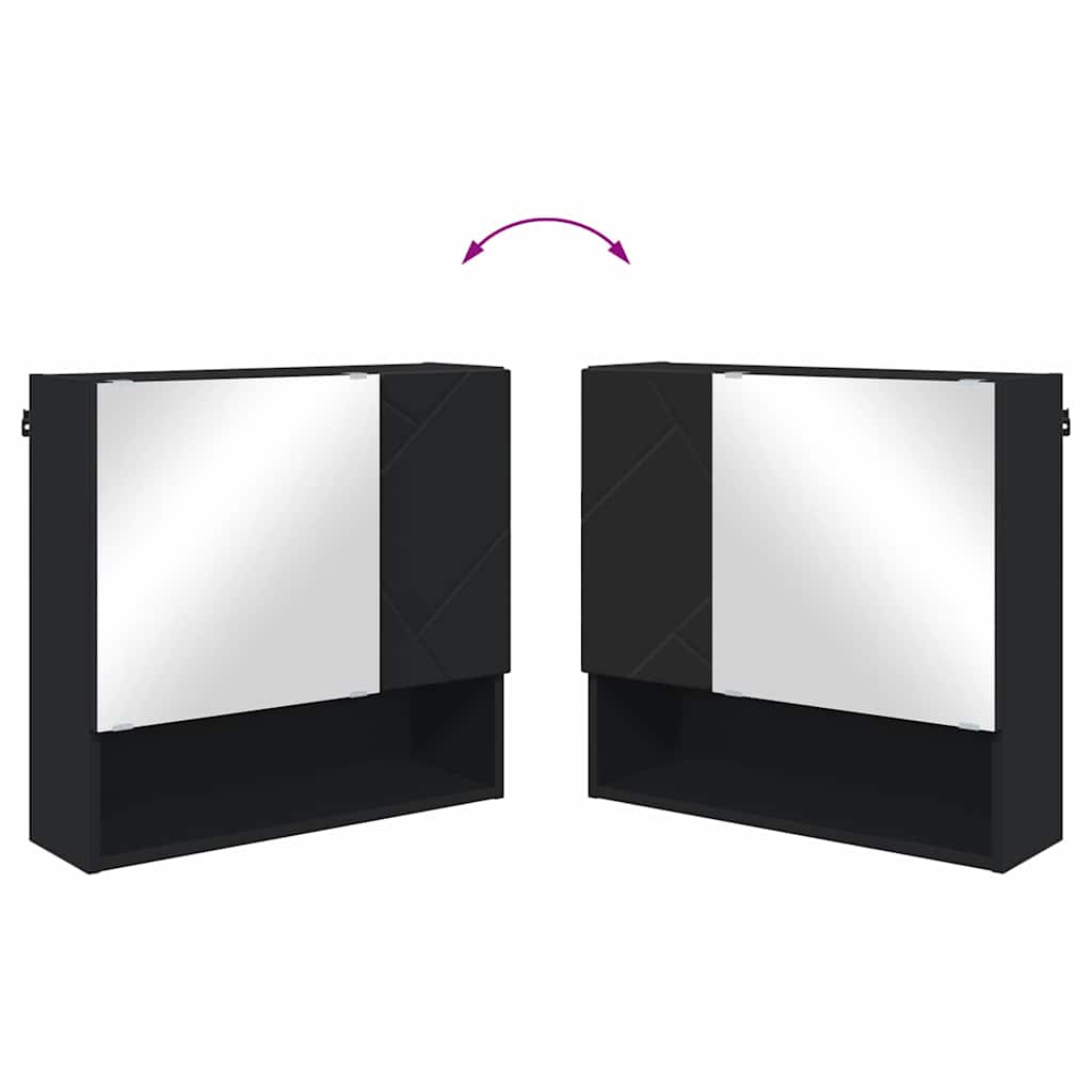 Badezimmermöbel-Set 5 stk. Schwarz 61 x 35 x 64 cm