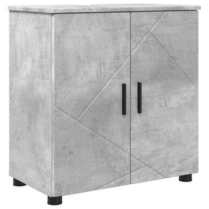 Badezimmermöbel-Set 5 stk. Betongrau 61 x 35 x 64 cm