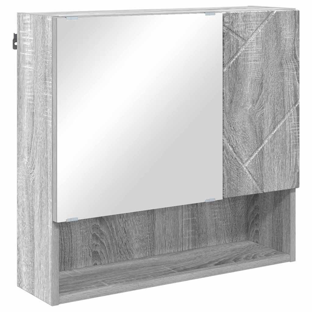 Badezimmermöbel-Set 5 stk. Graues Sonoma 61 x 35 x 64 cm