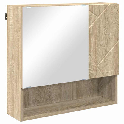 Badezimmermöbel-Set 4 stk. Sonoma-Eiche 61 x 35 x 64 cm