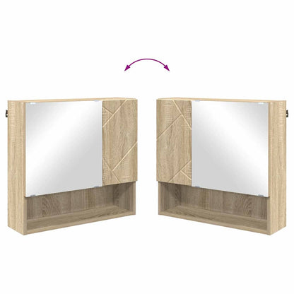 Badezimmermöbel-Set 4 stk. Sonoma-Eiche 61 x 35 x 64 cm