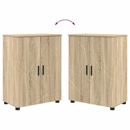 Badezimmermöbel-Set 4 stk. Sonoma-Eiche 61 x 35 x 64 cm
