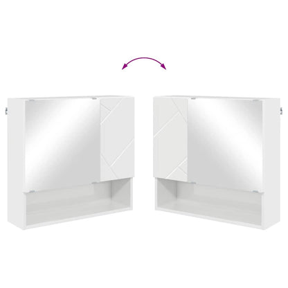 Badezimmermöbel-Set 4 stk. Hochglanz Weiß 61 x 35 x 64 cm
