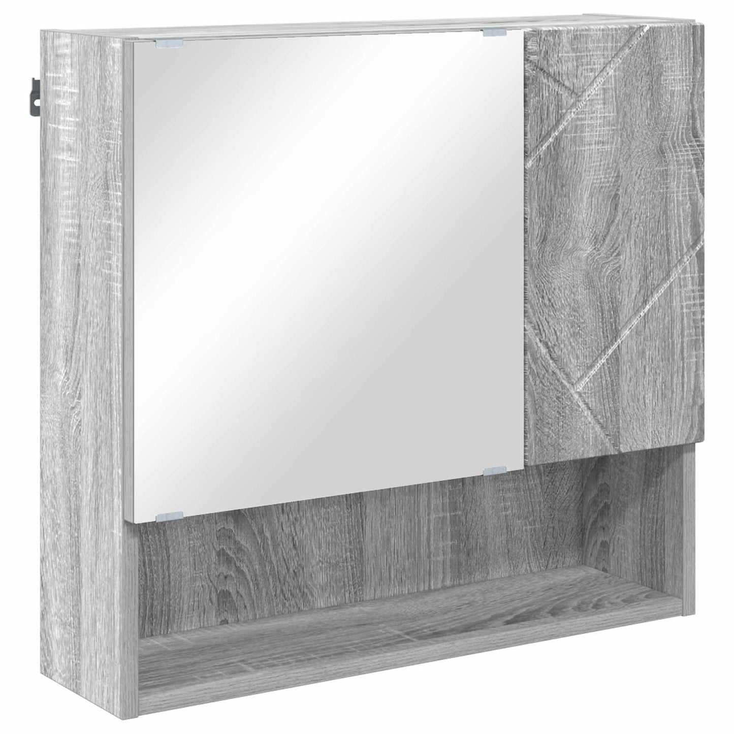 Badezimmermöbel-Set 4 stk. Graues Sonoma 61 x 35 x 64 cm