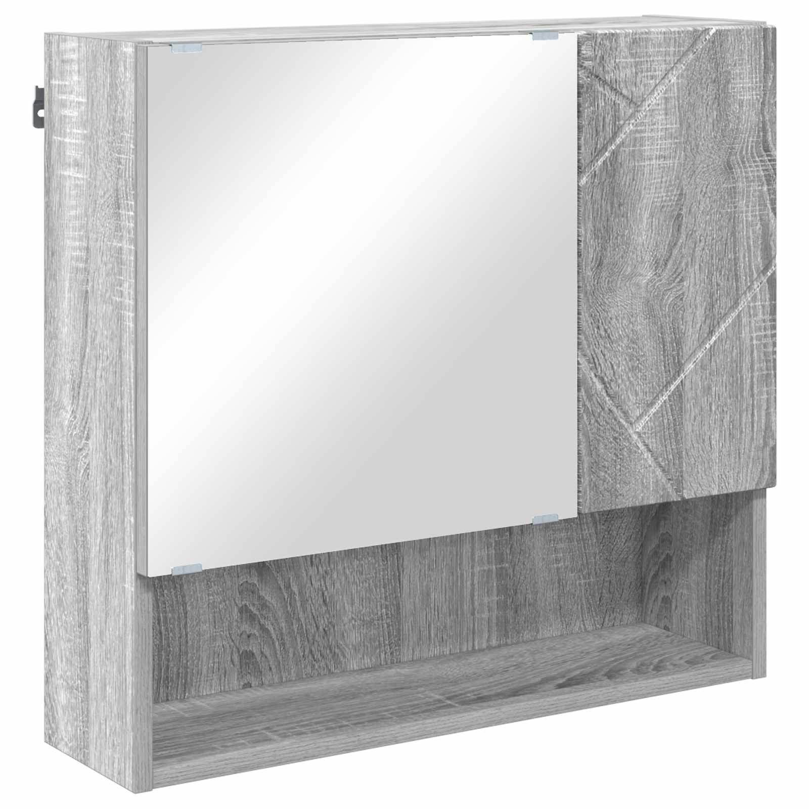 Badezimmermöbel-Set 4 stk. Graues Sonoma 61 x 35 x 64 cm