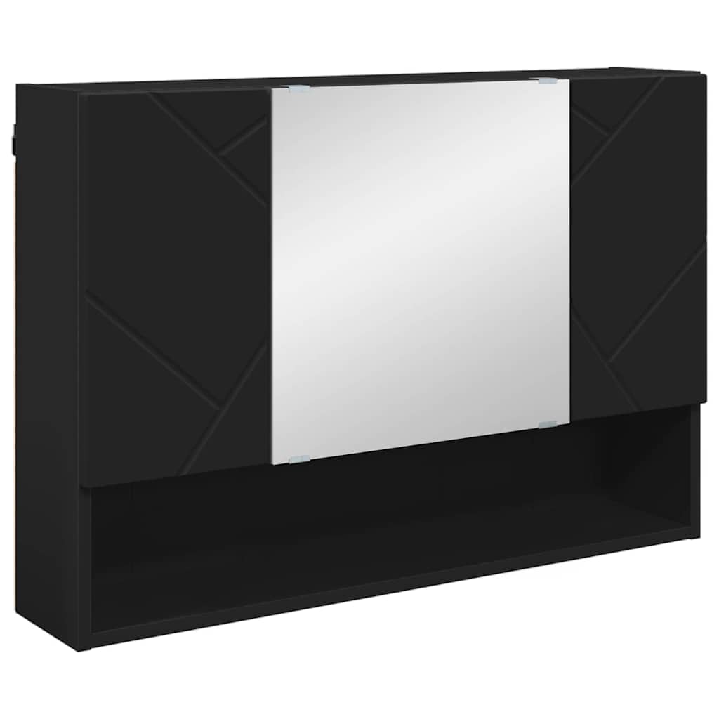 Badezimmermöbel-Set 2 stk. Schwarz 76,5 x 35 x 64 cm