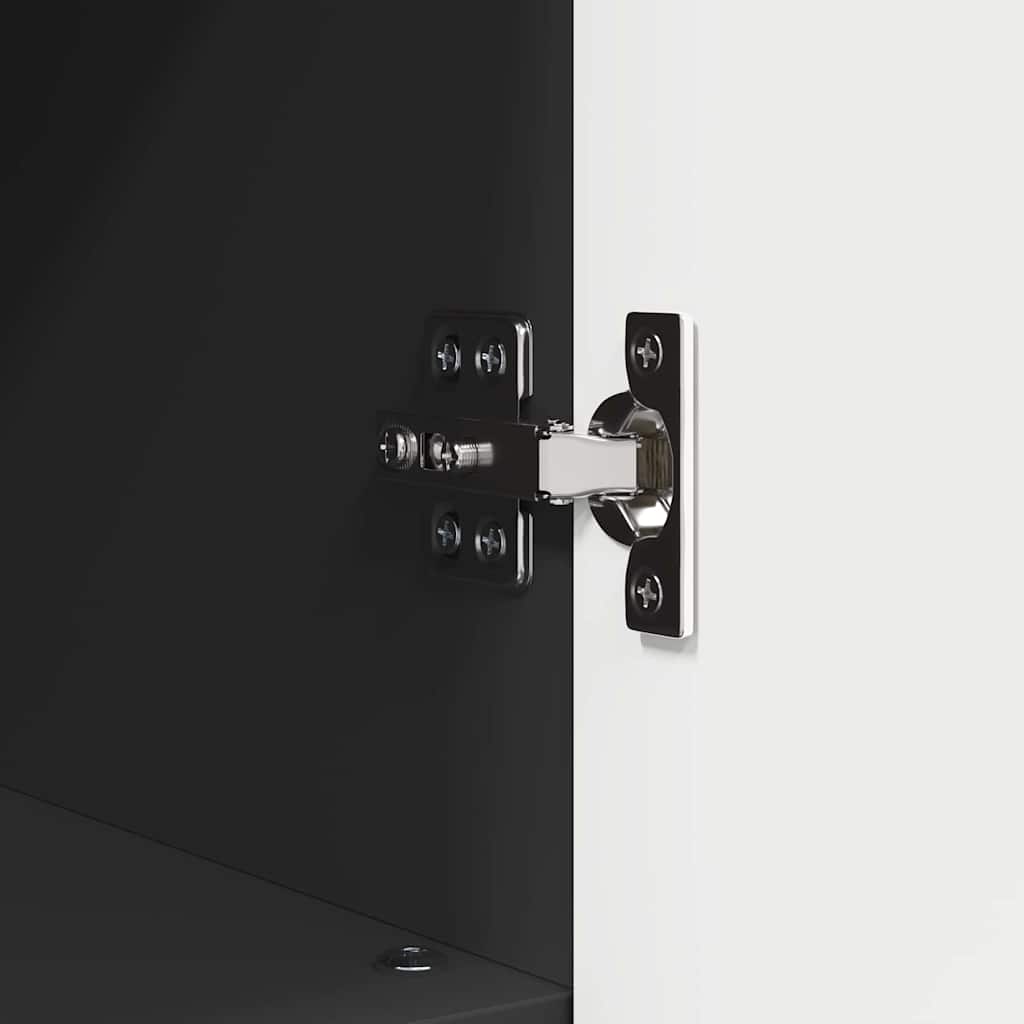Badezimmermöbel-Set 3 stk. Schwarz 76,5 x 35 x 64 cm