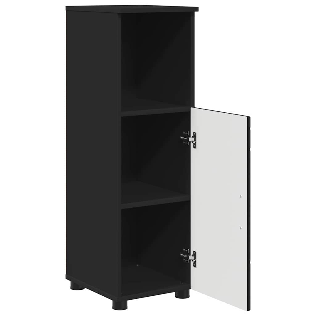 Badezimmermöbel-Set 3 stk. Schwarz 76,5 x 35 x 64 cm