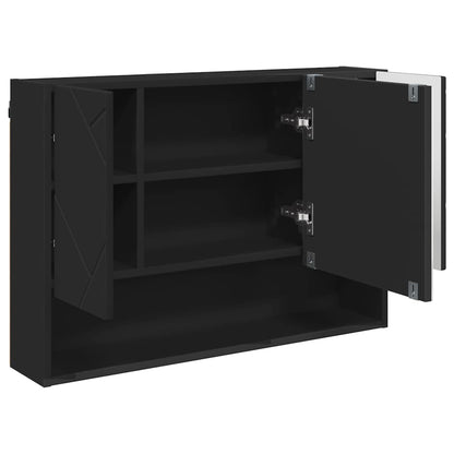 Badezimmermöbel-Set 3 stk. Schwarz 76,5 x 35 x 64 cm