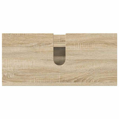 Badezimmermöbel-Set 3 stk. Sonoma-Eiche 76,5 x 35 x 64 cm