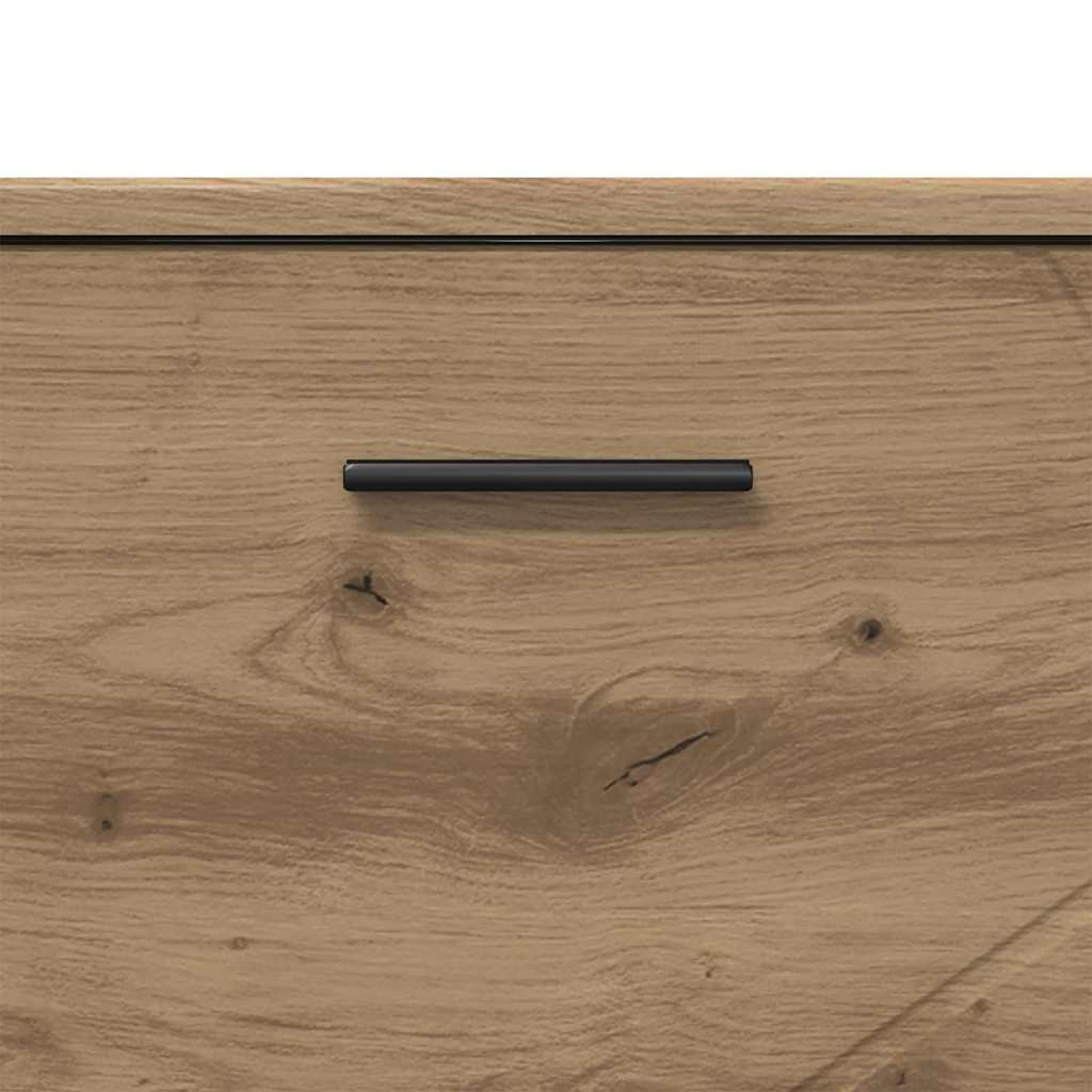 Badezimmermöbel-Set 3 Stk. Artisan-Eiche 76,5 x 35 x 64 cm