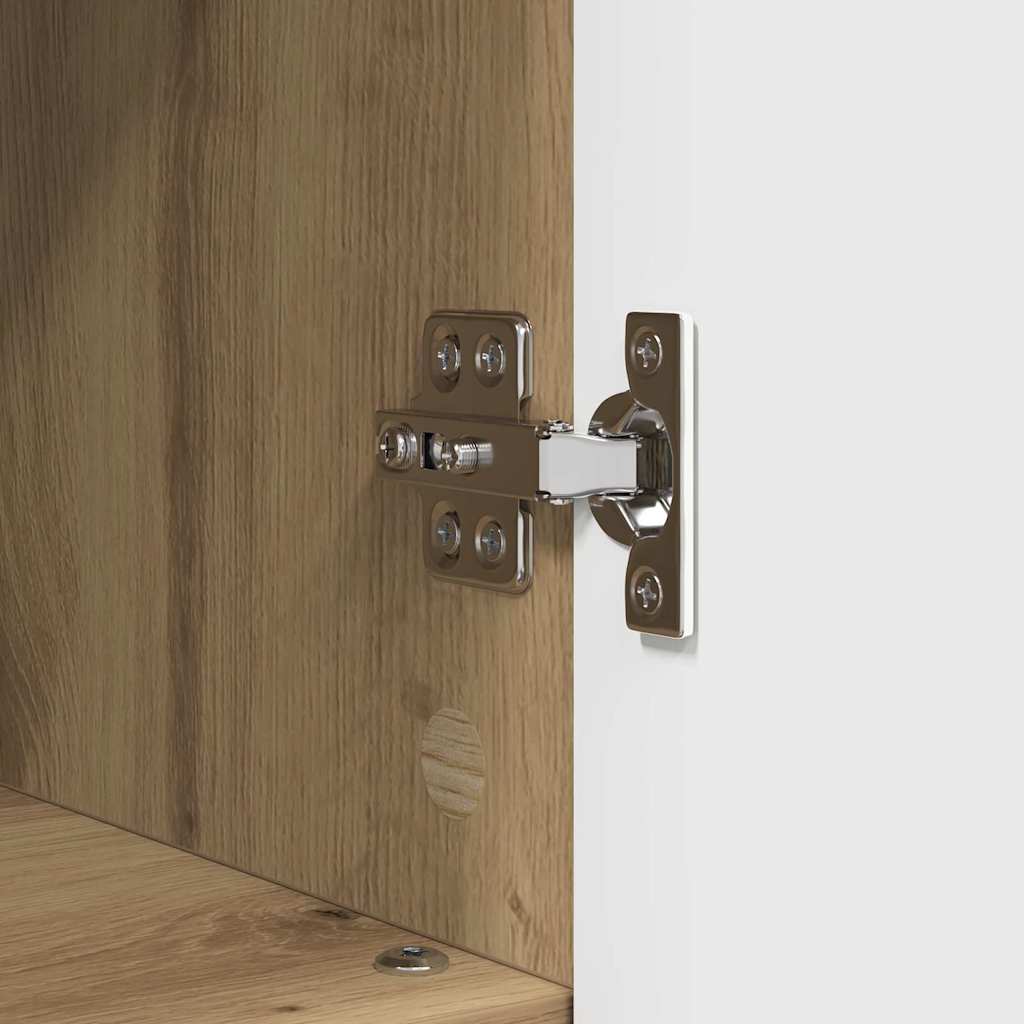 Badezimmermöbel Set mit Regal 3 pcs Artisan-Eiche Holzwerkstoff