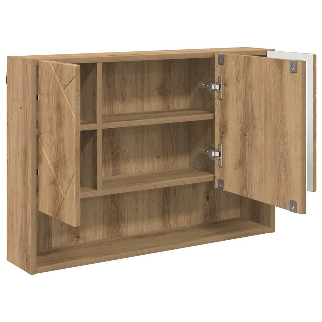 Badezimmermöbel-Set 3 Stk. Artisan-Eiche 76,5 x 35 x 64 cm