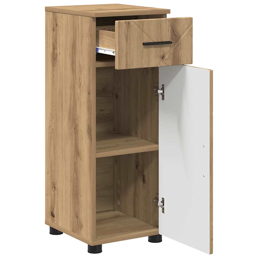 Badezimmermöbel-Set 3 Stk. Artisan-Eiche 76,5 x 35 x 64 cm
