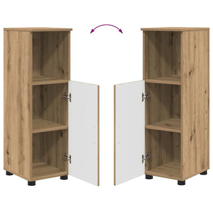 Badezimmermöbel-Set 4 Stk. Artisan-Eiche 35 x 30 x 192 cm