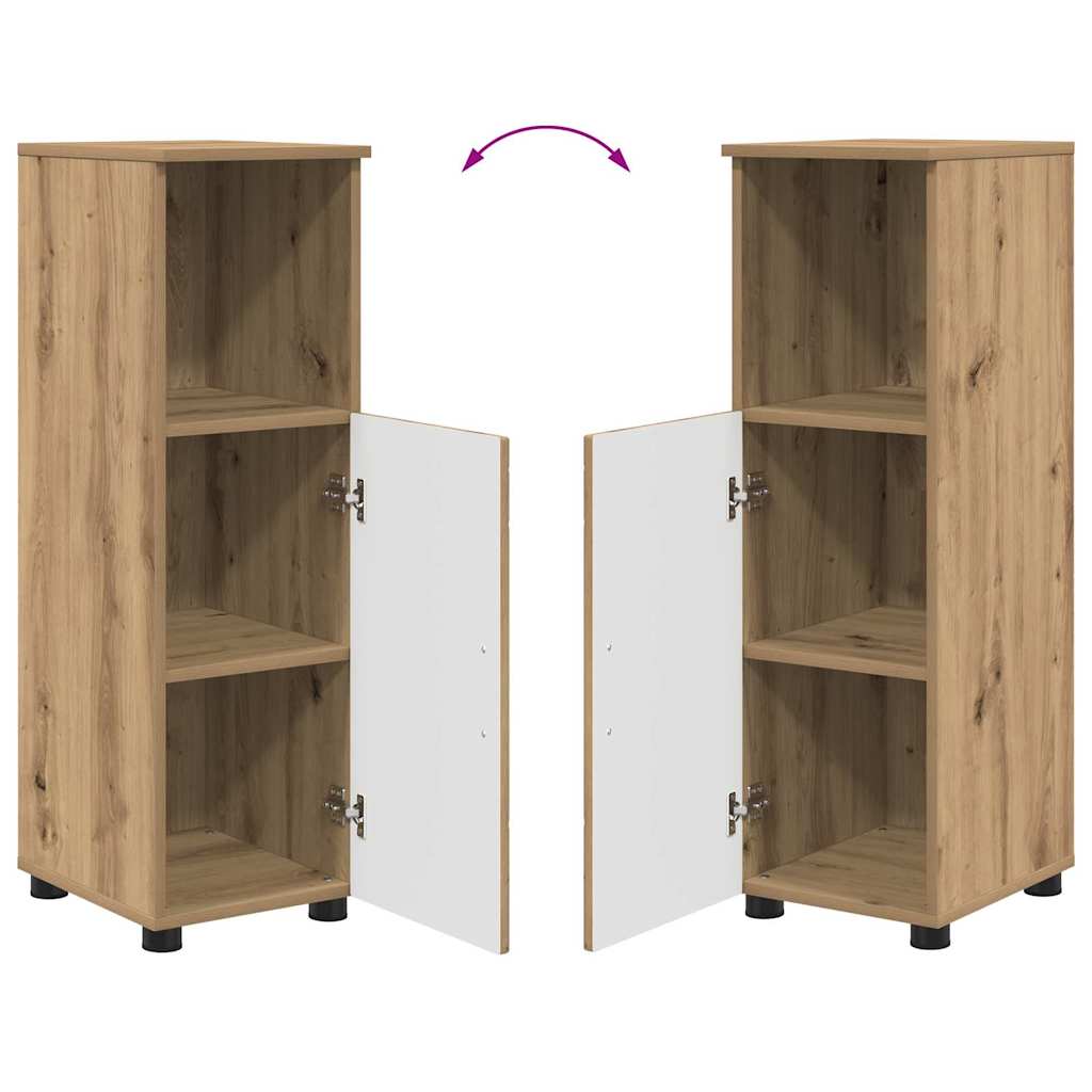 Badezimmermöbel-Set 4 Stk. Artisan-Eiche 35 x 30 x 192 cm
