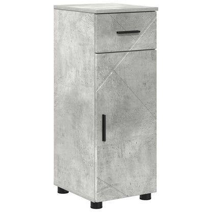Badezimmermöbel-Set 4 stk. Beton Grau 35 x 30 x 192 cm