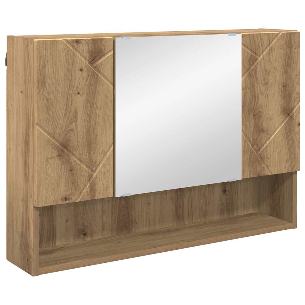 Badezimmermöbel-Set 4 Stk. Artisan-Eiche 35 x 30 x 192 cm