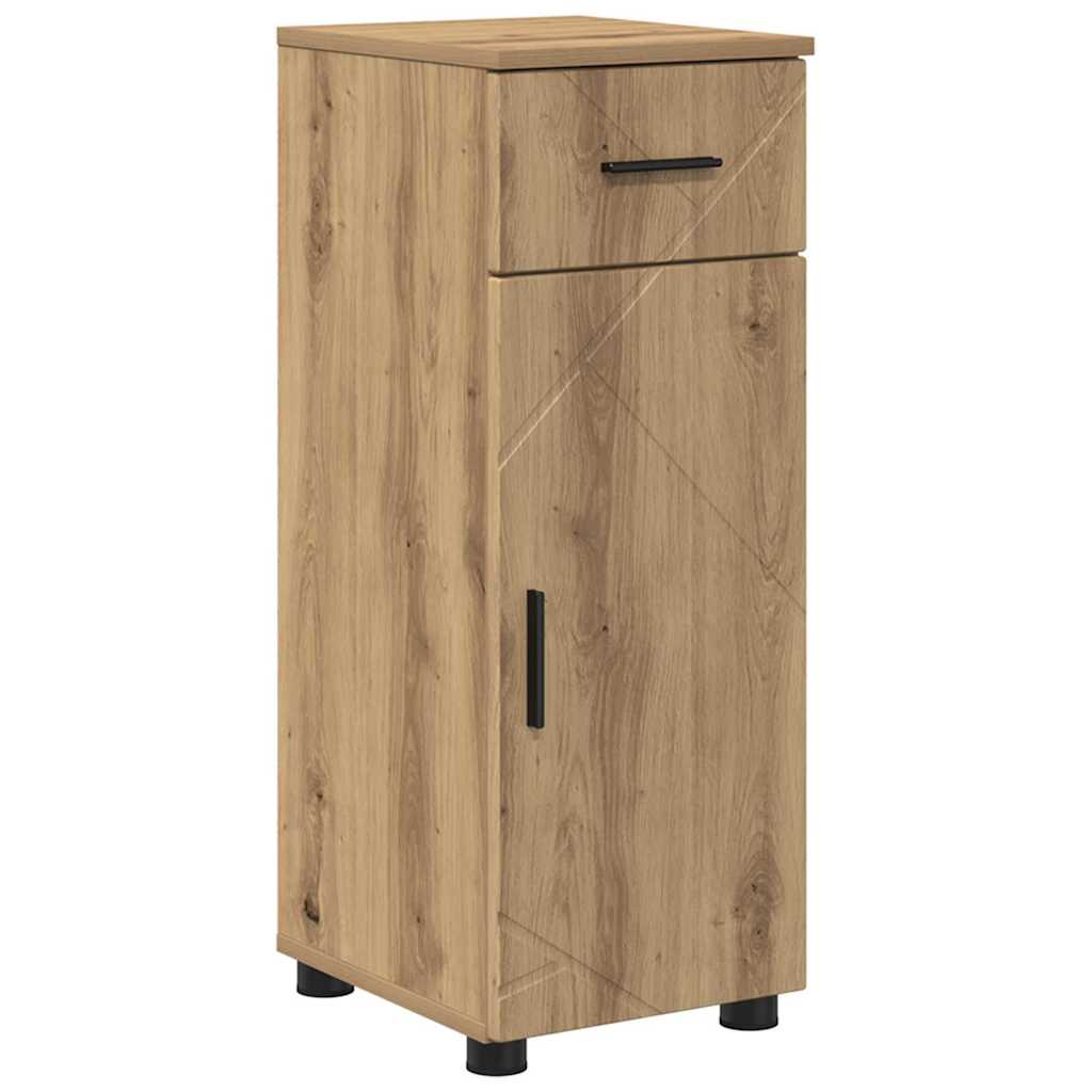 Badezimmermöbel-Set 4 Stk. Artisan-Eiche 35 x 30 x 192 cm