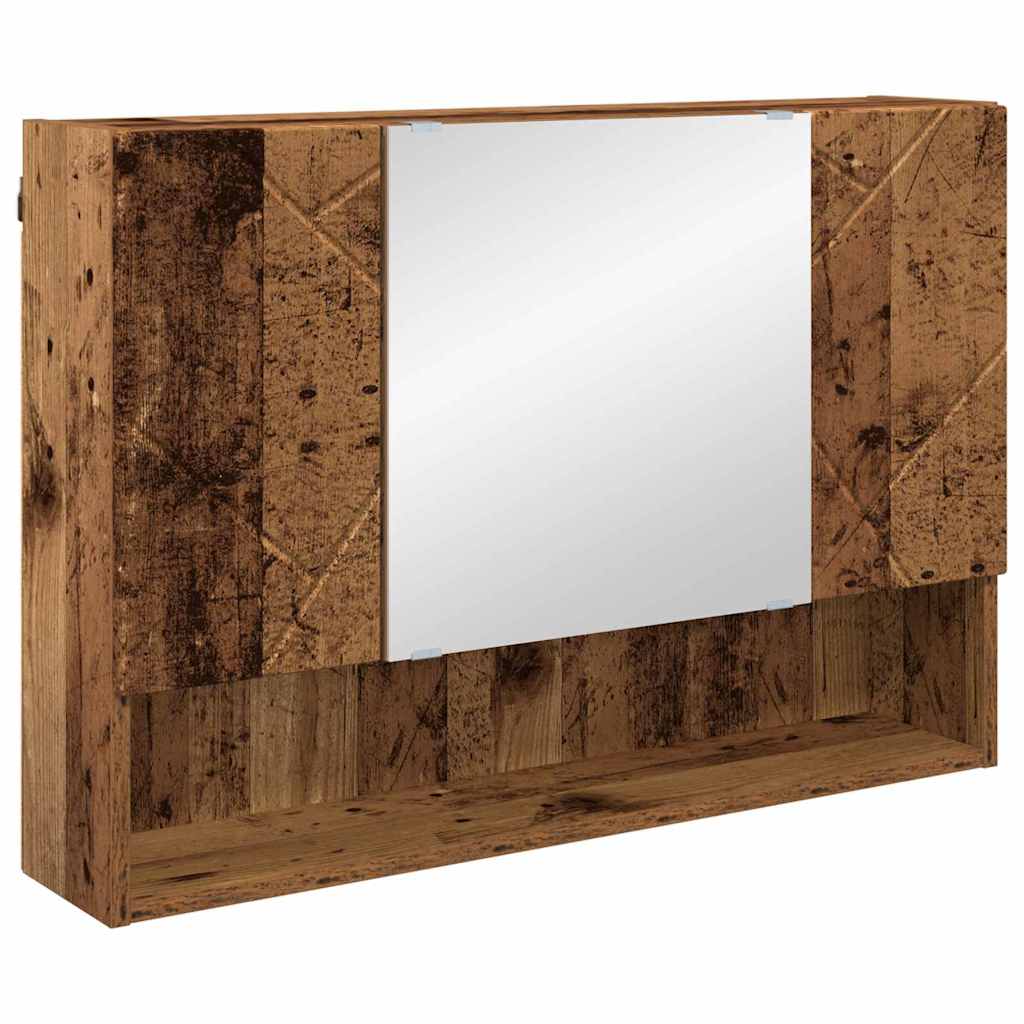 Badezimmermöbel-Set 5 stk. Altholz 35 x 30 x 192 cm