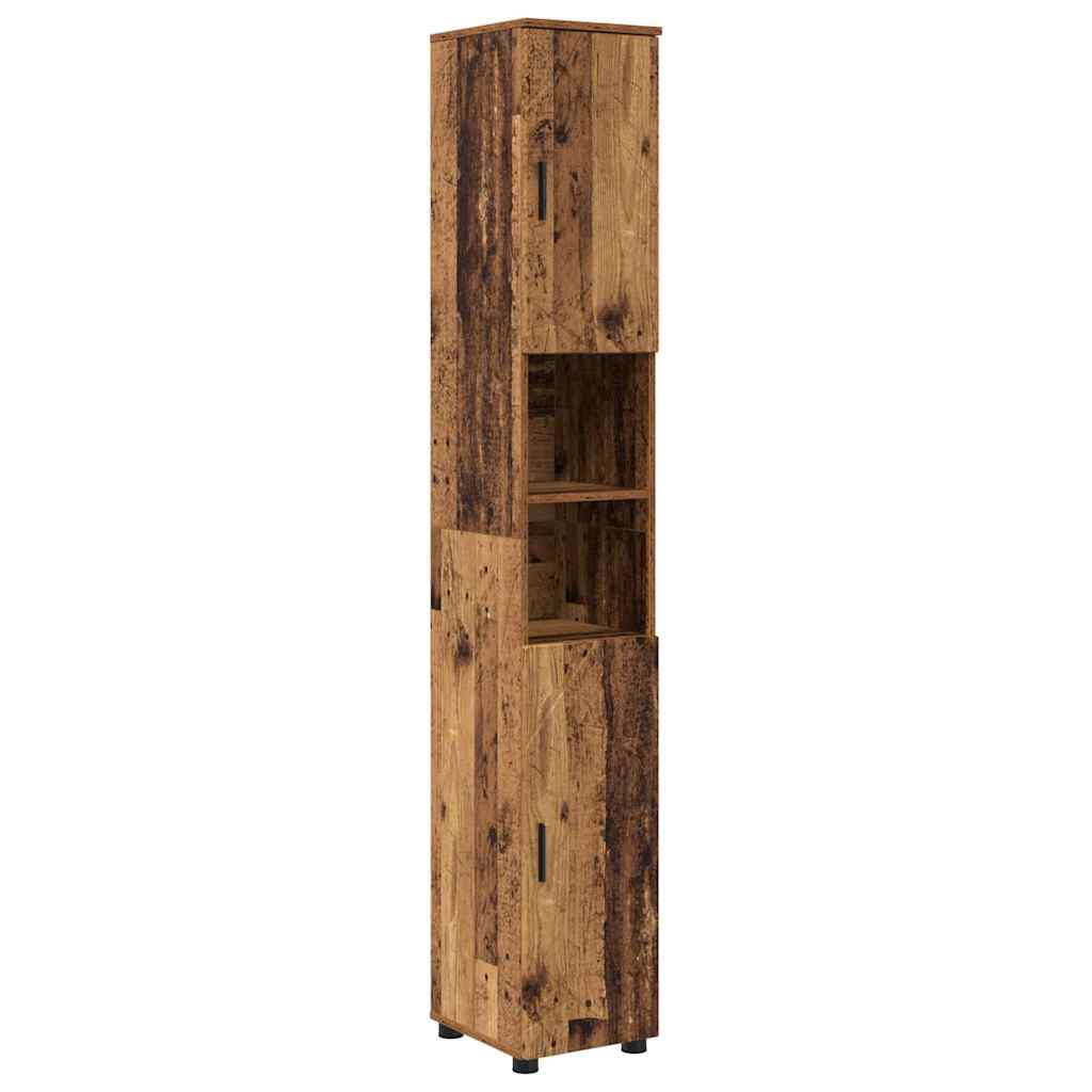 Badezimmermöbel-Set 5 stk. Altholz 35 x 30 x 192 cm