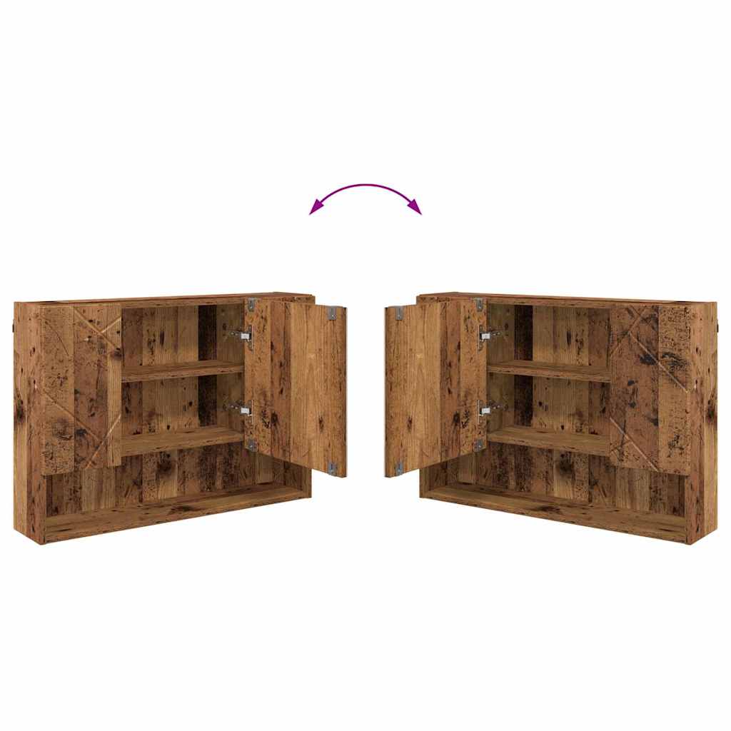 Badezimmermöbel-Set 5 stk. Altholz 35 x 30 x 192 cm