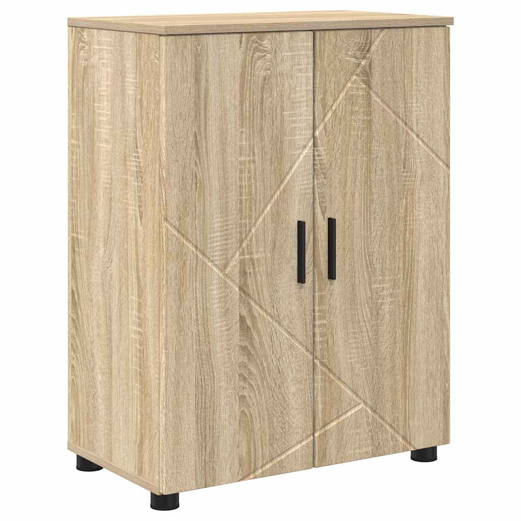 Badezimmermöbel-Set 4 stk. Sonoma-Eiche 35 x 30 x 192 cm